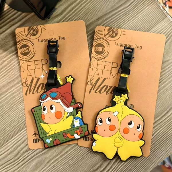 Starman luggage tag, travel bag decoration pendant, anti-lost identification tag for luggage, boarding pass, cute cartoon design