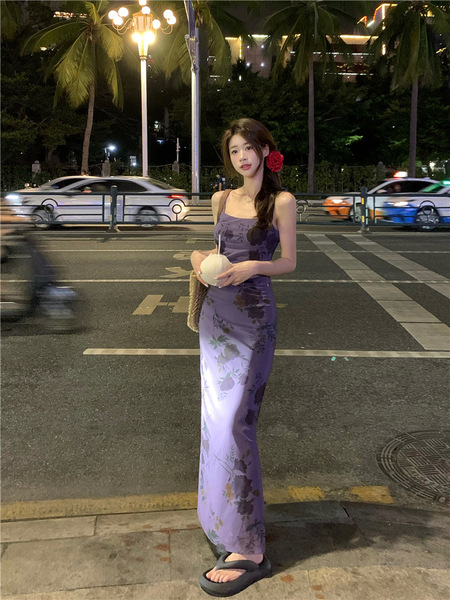 Purple summer dress