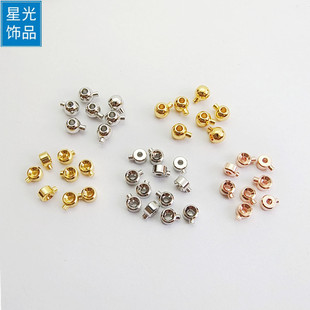 DIY accessories copper plated 18K bag gold necklace bracelet finishing buckle wire fixed clip buckle jewelry buckle