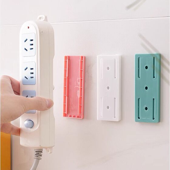 Multi-function Punch-free Socket Plug Board Router Storage Rack Household Wall Hanging Plug-in Holder