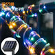 Solar copper wire string lights outdoor courtyard waterproof pipe lights with camping atmosphere decorative led lights