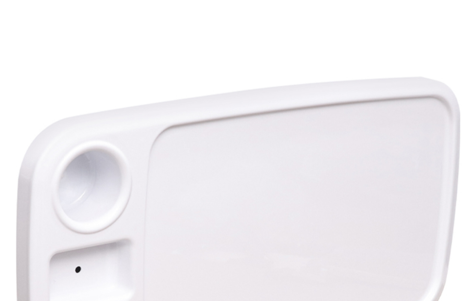 RV Table Board Yacht ABS Plastic Lift Table White Table Board with Cup Slot Removable Anti-aging Anti-UV