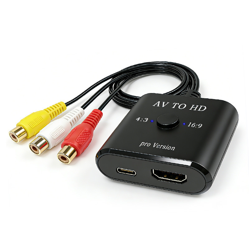 Factory Hot-Selling Av Converter Cvbs Converter Scart Ps2 Rca to HDMI HDMI 4:3/16:9 Factory Hot-Selling Av Converter Cvbs Converter Scart Ps2 Rca to HDMI HDMI 4:3/16:9