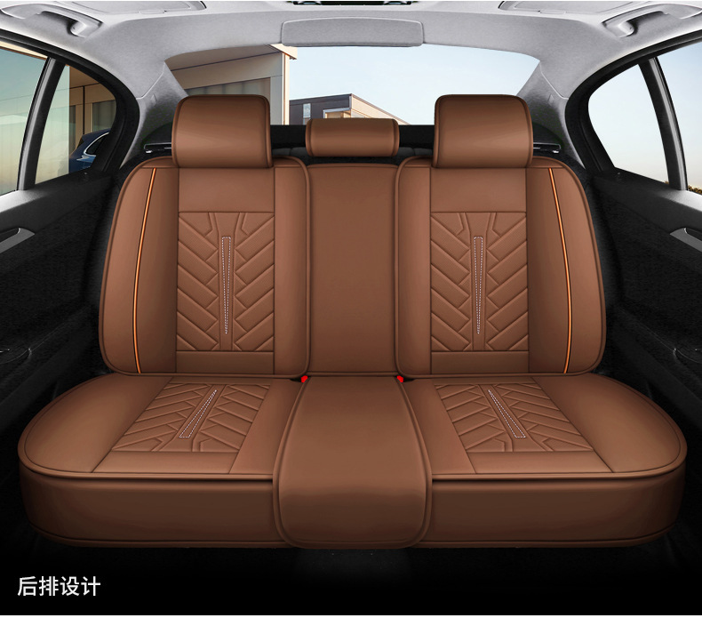 25 Years New Nappa Leather All-Season Car Seat Cushion All-Inclusive Full Leather Seat Cover Source Factory Export Wholesale