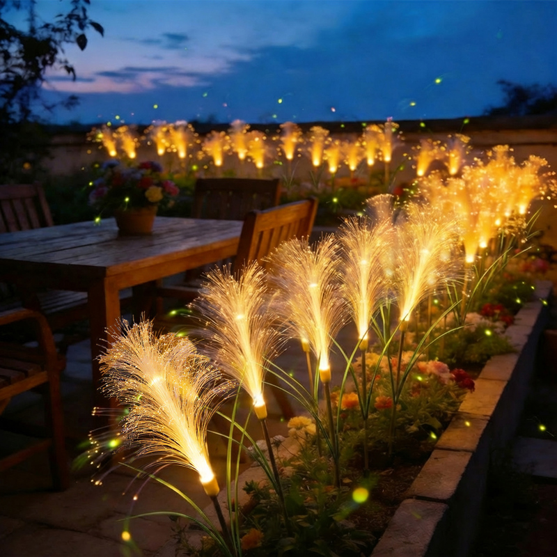 Led Solar Fiber Optic Reed Ground Lights Outdoor Simulated Landscape Garden Decoration Lighting Ground Lawn Lights Led Solar Fiber Optic Reed Ground Lights Outdoor Simulated Landscape Garden Decoration Lighting Ground Lawn Lights
