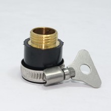 新款万能接头 铜头优质橡胶万能接头 4分外螺纹 水龙头接头