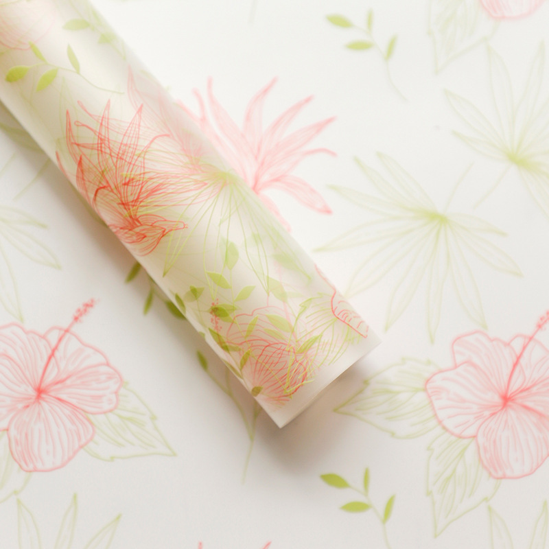 Feijales verdes, melocotones; 57 * 57cm 20 hojas / paquete