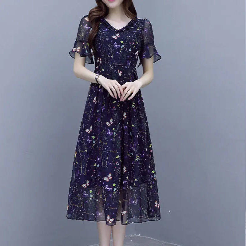 Shiffon summer dress