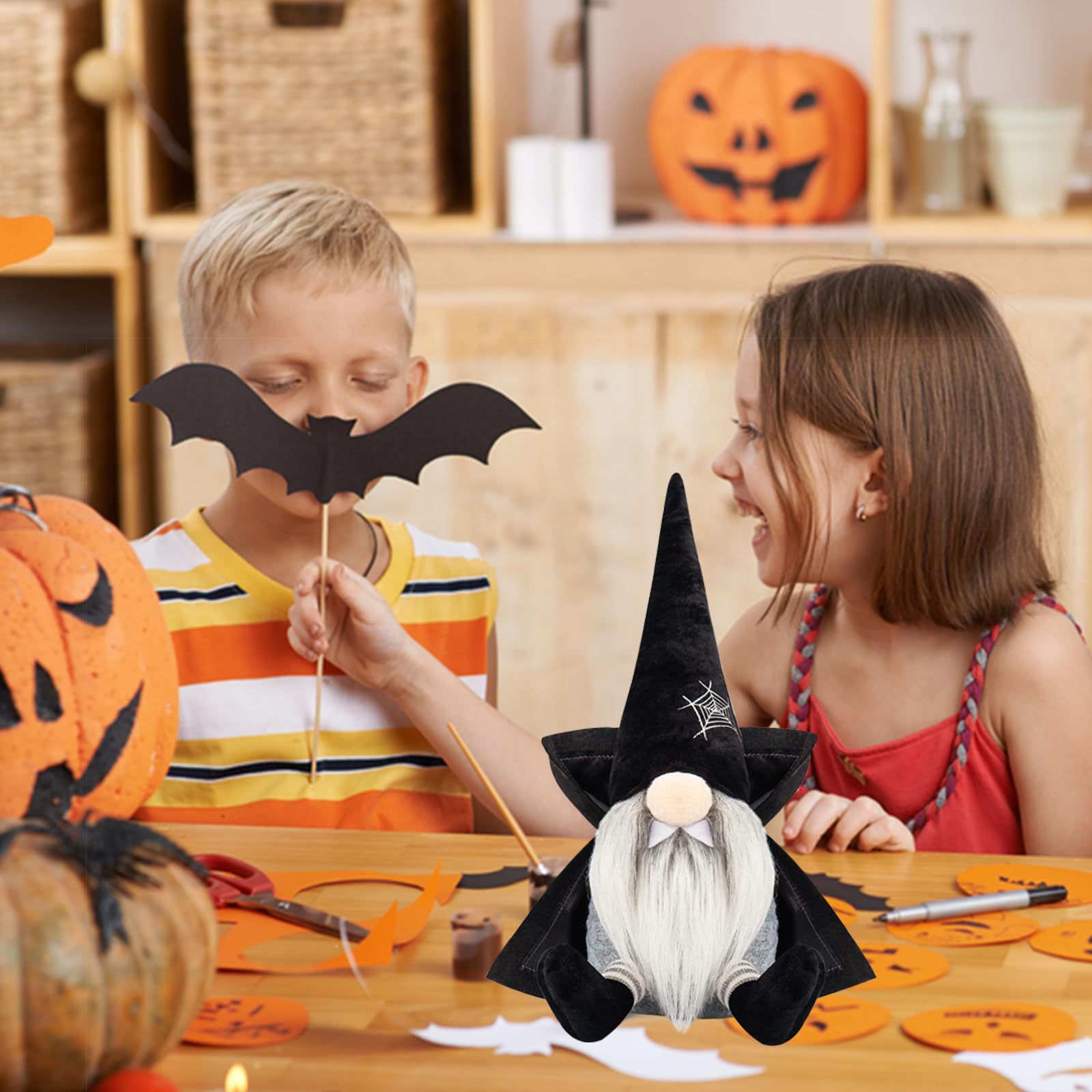 Nuevos productos transfronterizos muñecas de Halloween sin cara muñecas de Halloween mantas enanas decoraciones murciélagos decoraciones de vacaciones