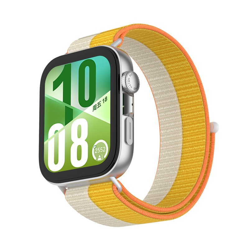Huawei fit4pro 時計ストラップ HUAWEI fit4/3 メタルヘッド一体型ナイロンループストラップに適しています。|undefined