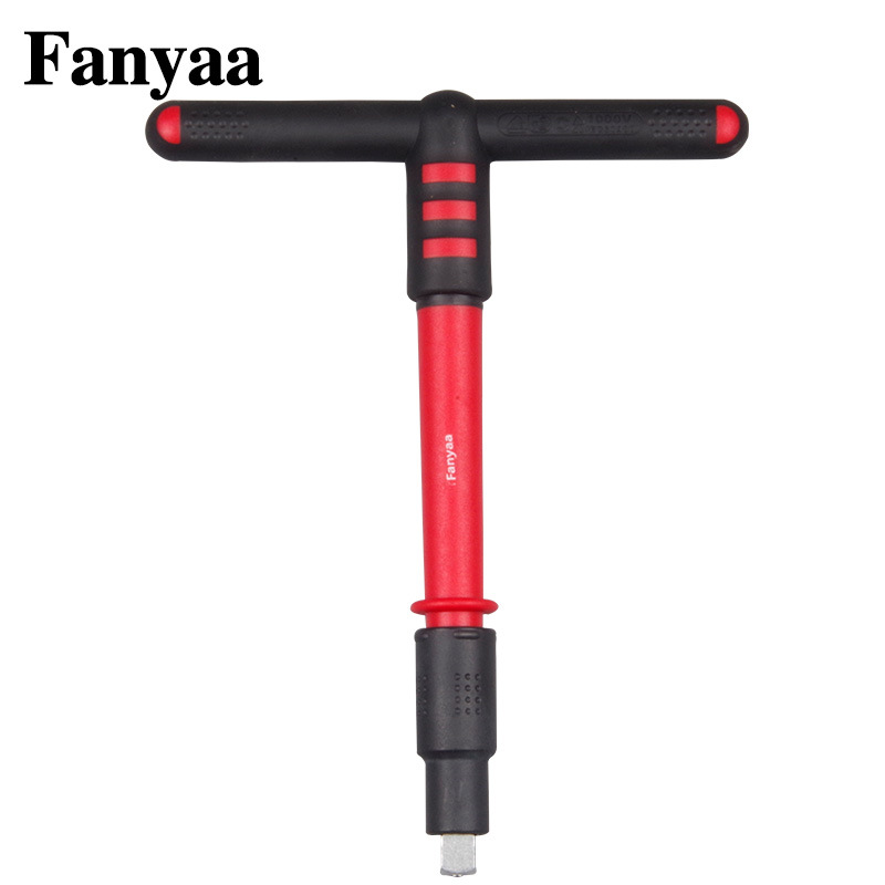 台湾Fanyaa绝缘工具T型扳手VDE认证电力防护1000V绝缘扳手延长杆