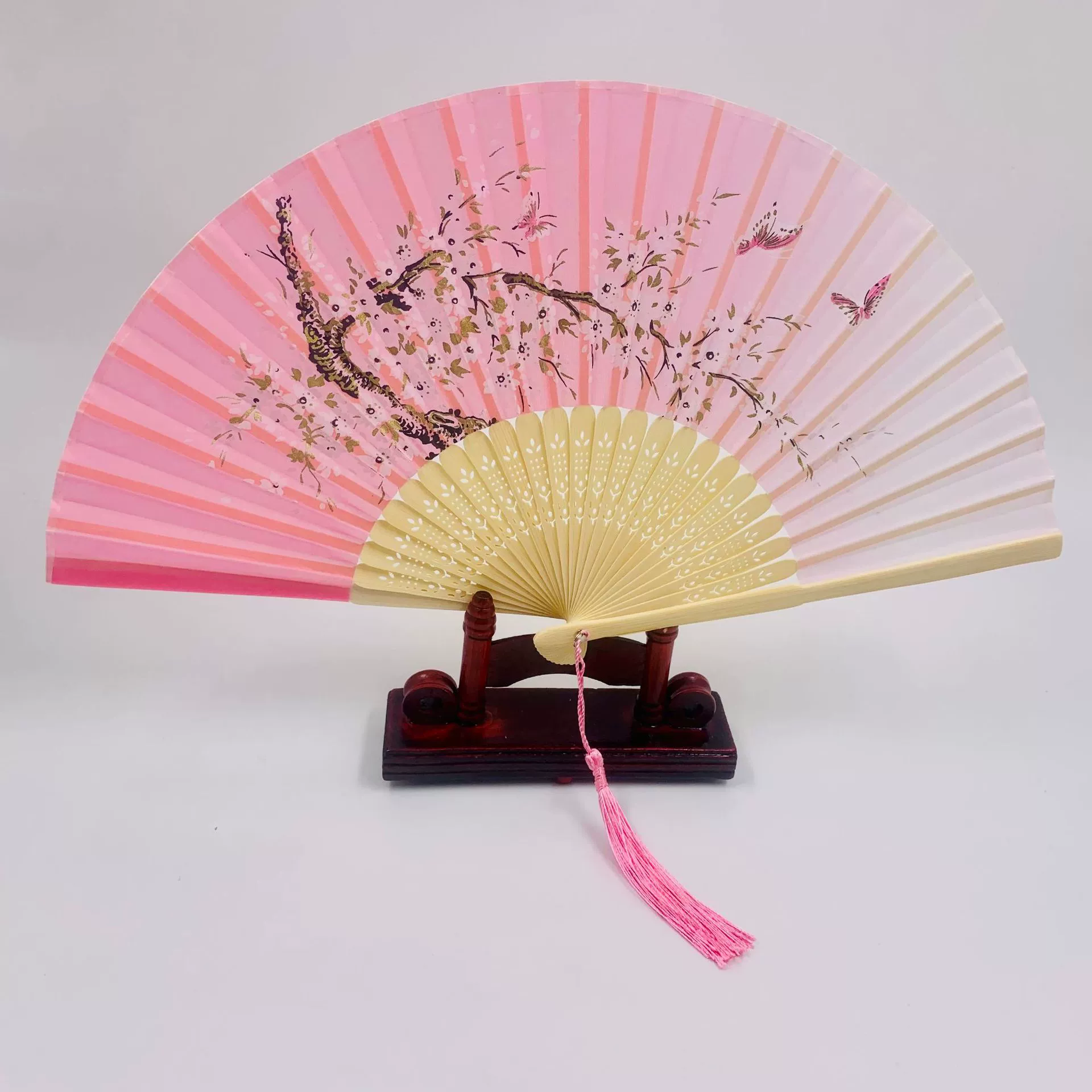 Folding Hand Fan Hanfu Style, Silk-screen Print, High-definition Patterns, Fine Workmanship