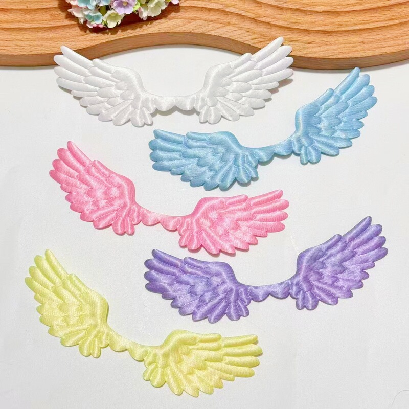 Ultrasonic Fabric Embossed Satin Large Angel Wings DIY Decoration Cake Clothing Toy Accessories