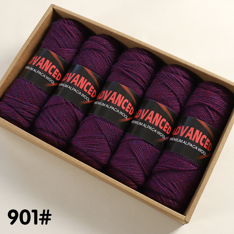 Ovillo de Lana de Alpaca Térmico para Tejido a Mano y DIY