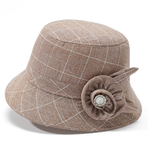 Ladies' single-hat for middle-aged and elderly women, grandmothers, spring and autumn thin elderly sun hat, summer grandmother, mother, fisherman's hat