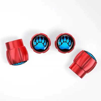 Core Cover Aluminum Alloy Car: Other Automotive Exterior Supplies - red-metal-blue-bear-claw-a-set-of-4