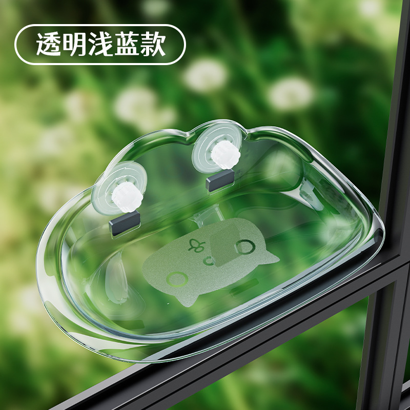 Hamaca para mascotas, cama para gatos transparente montada en la pared, nido para gatos suspendido, hamaca para gatos universal de cuatro estaciones, cama colgante con ventosa