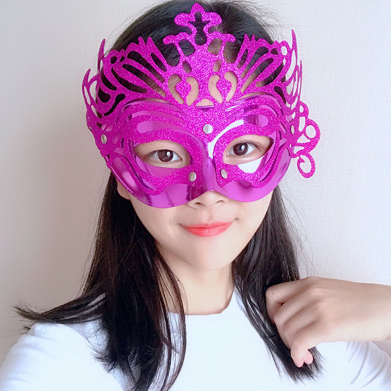 Máscaras de baile Crown Half Face Princess Mask Escenario Fotografía COS Props de fiesta Máscaras de Halloween