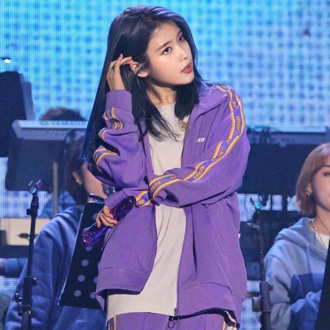 Nerd Korean Trendy Brand Ding Chengxin's Same Style Sports Suit Women's String Label Webbing Iu's Same Style Sportswear Casual and Loose