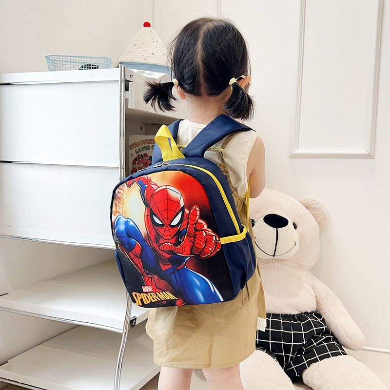 2025 Spiderman nuevo bolso de dibujos animados para niños moda bebé niño Spiderman mochila jardín de infantes