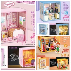 楽しい 3D 立体 DIY マイクロシーンモデル組み立ておもちゃシミュレーションルーム家具世界パズルミニ装飾品