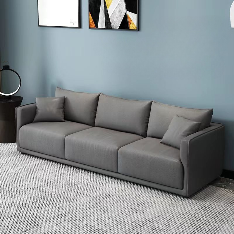 Mlo Nordic Small Apartment Modern Minimalist Tech Fabric Washable Internet-Famous Small Apartment Rental House Three-Seater Simple Sofa