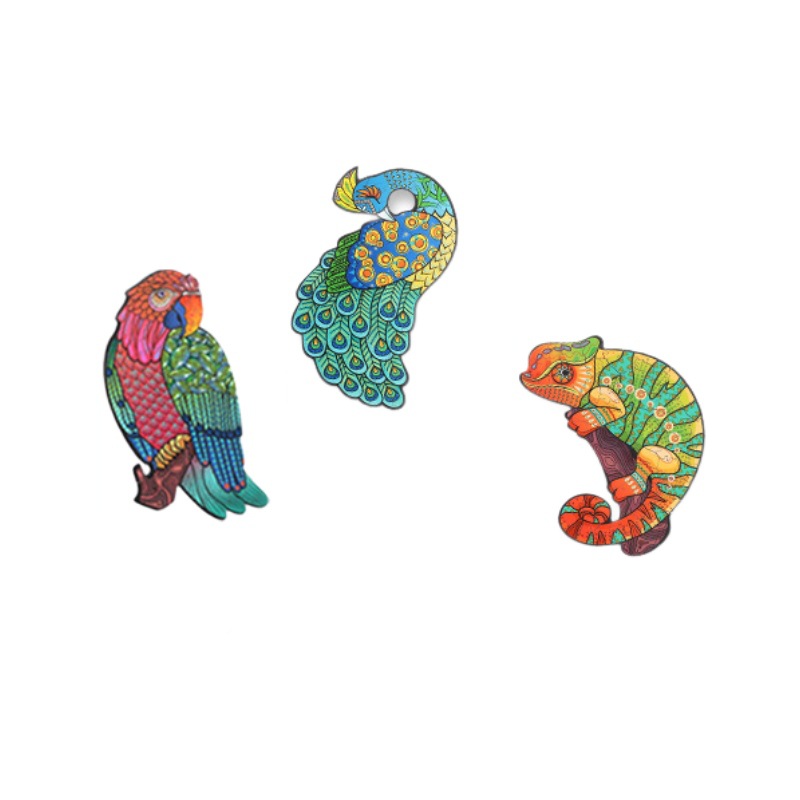 La educación temprana juguetes rompecabezas especial en forma de animal creativo divertido rompecabezas de madera niños juego de los niños regalo de cumpleaños