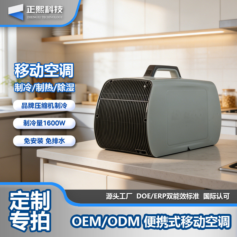 Portable Air Conditioner for Home Use, No Drainage or Installation Required, Handheld Mobile 1 Hp Cooling and Heating, Outdoor Silent Cooling and Heating with Electric Auxiliary Function