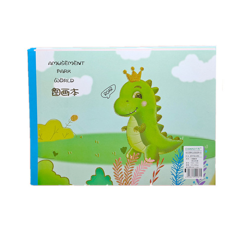 Children's A4 drawing book, primary school student's sketch book, cartoon thickened hot stamping cover, drawing book, picture book, graffiti wholesale