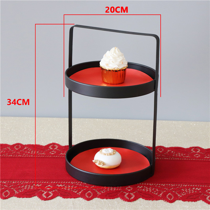 Postre de la boda china decoración mesa soporte de exhibición placa de la torta del hogar creativo decoración suave estante de almacenamiento image 15