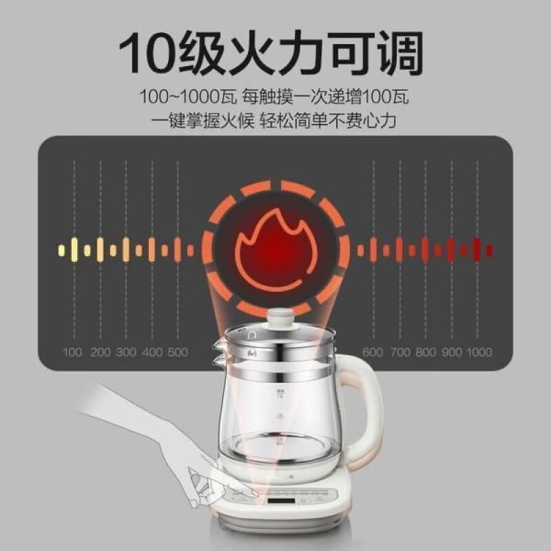 ホームオフィス用ベアヘルスケトル 1.5 リットルインテリジェント多機能ティーケトル小さなフラワーティーケトルヘルスケトル|undefined