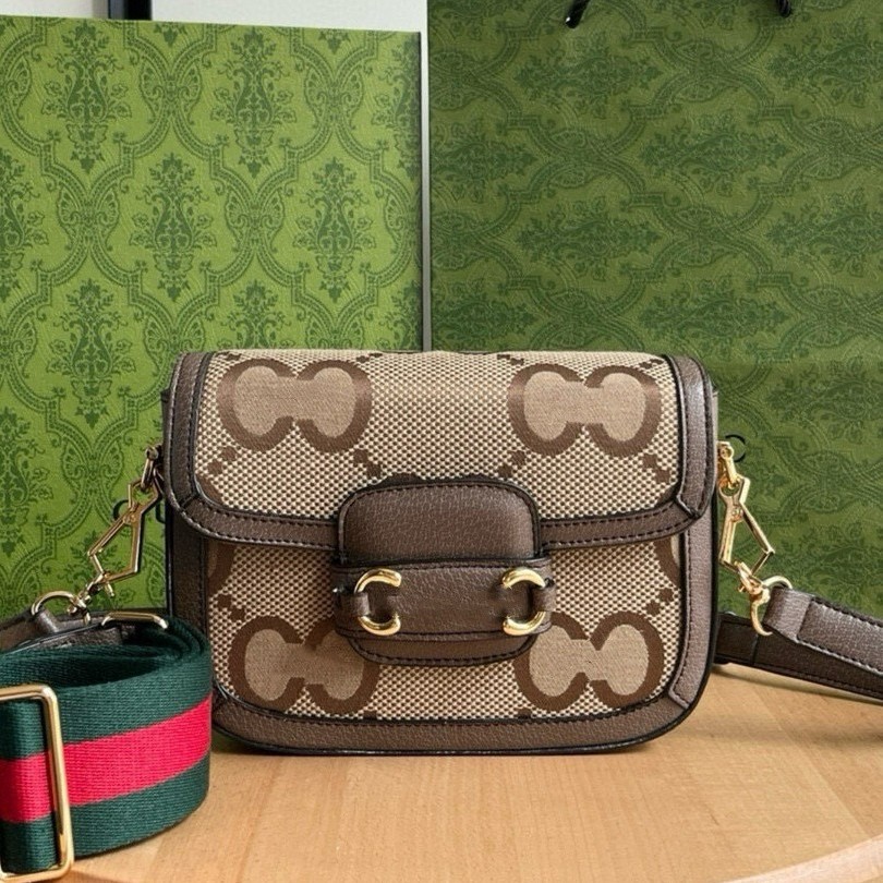 G-Style 1955 Saddle Bag With Double Shoulder Straps, Horsebit Genuine Leather Shoulder & Crossbody Bag For Women, 2025 New Versatile Edition - Thumbnail 4
