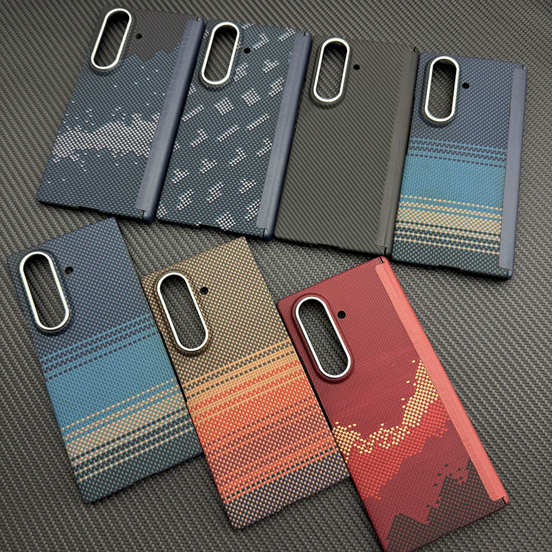 Samsung zfold7 磁気ケブラー アラミド繊維素材の浮き編みプロセス携帯電話ケース磁気吸引に適しています。|undefined