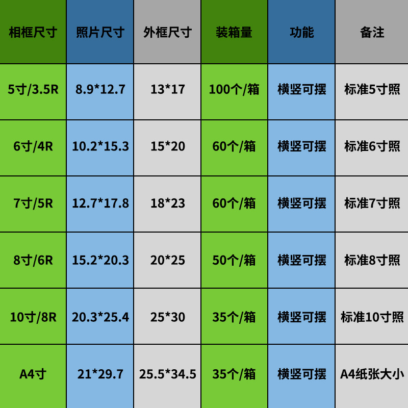 水晶玻璃相框批發影樓室內房間擺台5678寸A3A5營業執照裝裱相框