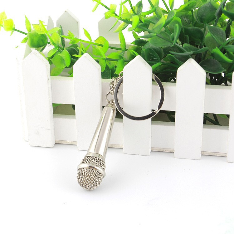 Miniature Realistic Microphone Keychain Creative Craft Gift Microphone Karaoke Ktv Exquisite Pendant Small Ornament Car Decoration Miniature Realistic Microphone Keychain Creative Craft Gift Microphone Karaoke Ktv Exquisite Pendant Small Ornament Car Decoration