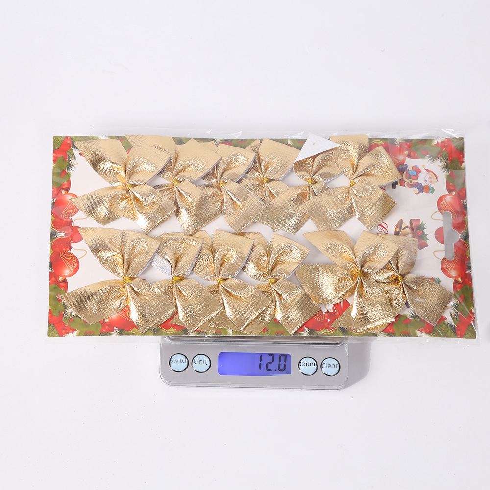 Christmas Decoration Bows Red And Gold Christmas Tree Pendants_voghion.com