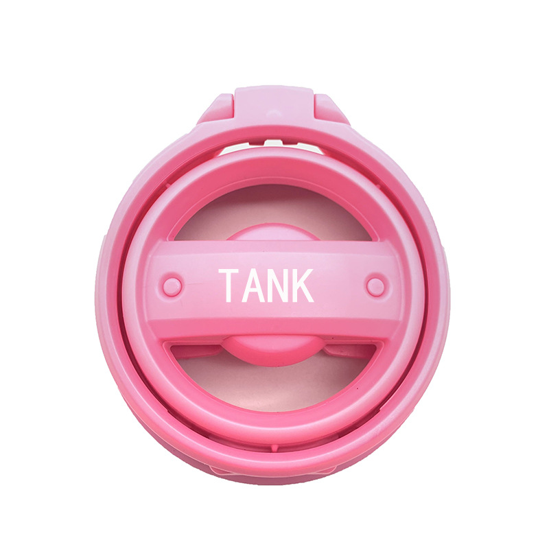 Drink Holder, Tank Car cup holder/beverage holder - macho-pink-print-tank