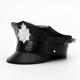 Cross-border European and American 2025 summer new leather baseball cap navy police cap badge sunscreen sunshade female JK wholesale
