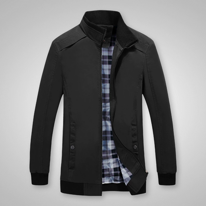2021 весна-осень новая мужская куртка Корейская приталенная хлопковая куртка Молодежный воротник повседневное пальто больших размеров