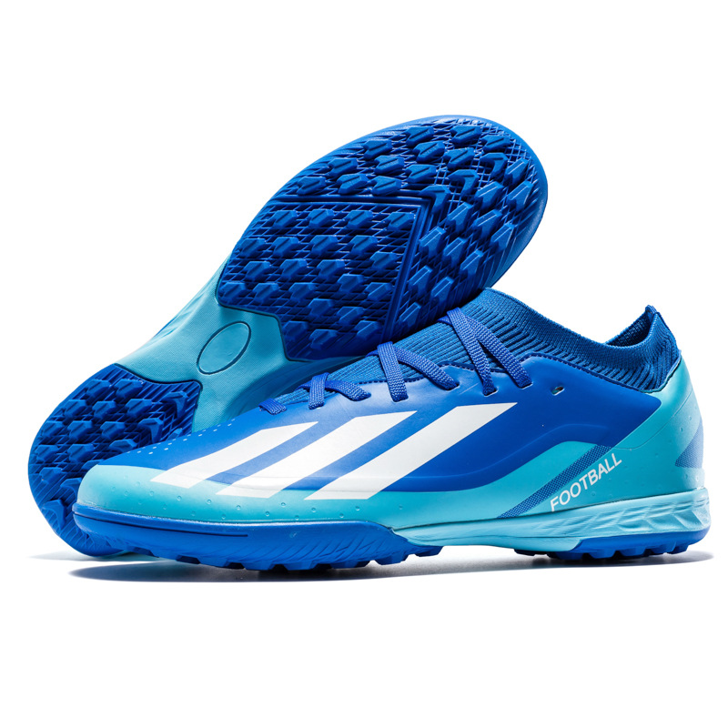 Zapatos de fútbol juveniles unisex para exteriores, para entrenamiento en césped y competición, con tacos largos AG y tacos cortos TF. image 9