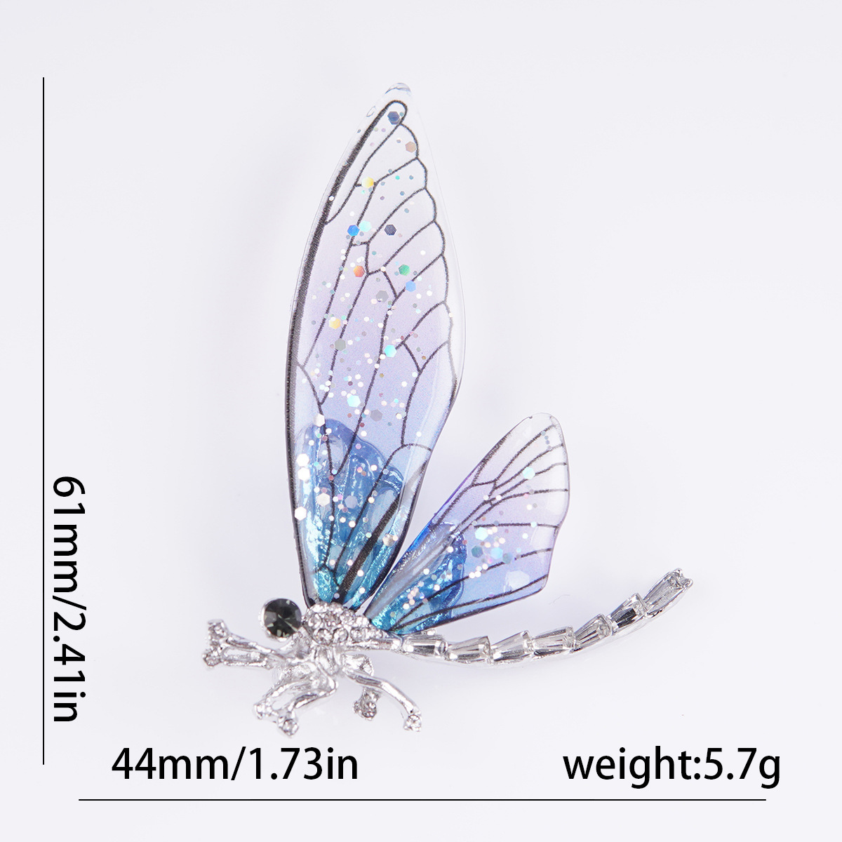 Simple Style Classic Style Dragonfly Alloy Inlay Zircon Women's Brooches display picture 3