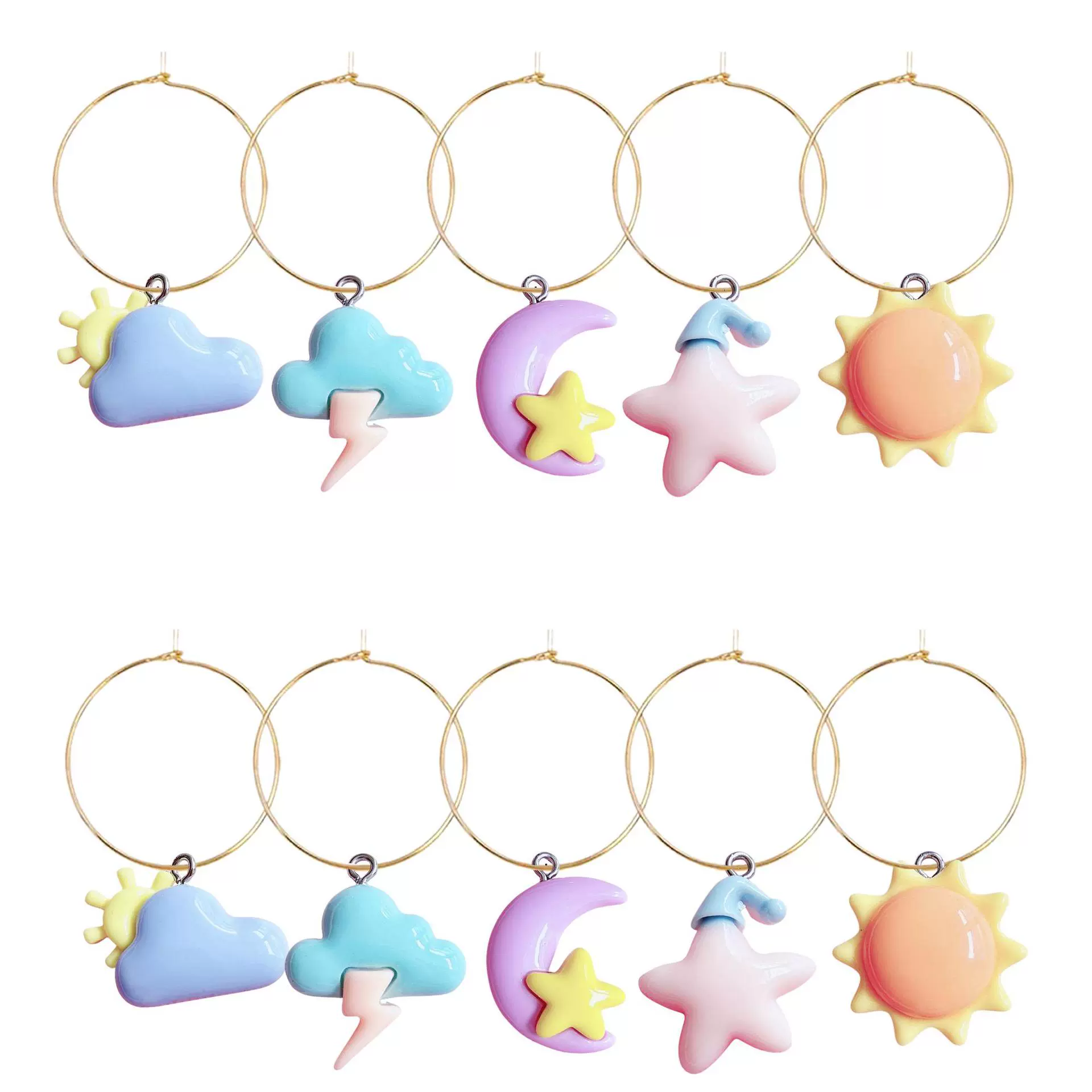 Декоративный подвесной кубок Celestial Series с шипами, украшение для винного бокала из сплава, ETSY.