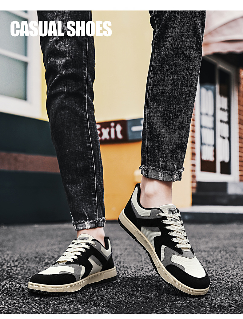 Men's 2023 new men's trend versatile Low Sneakers training sports casual student board trendy sports_voghion.com