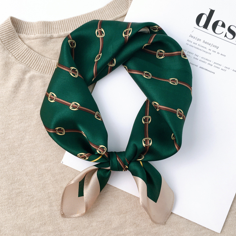 green silk bandana green silk bandana
