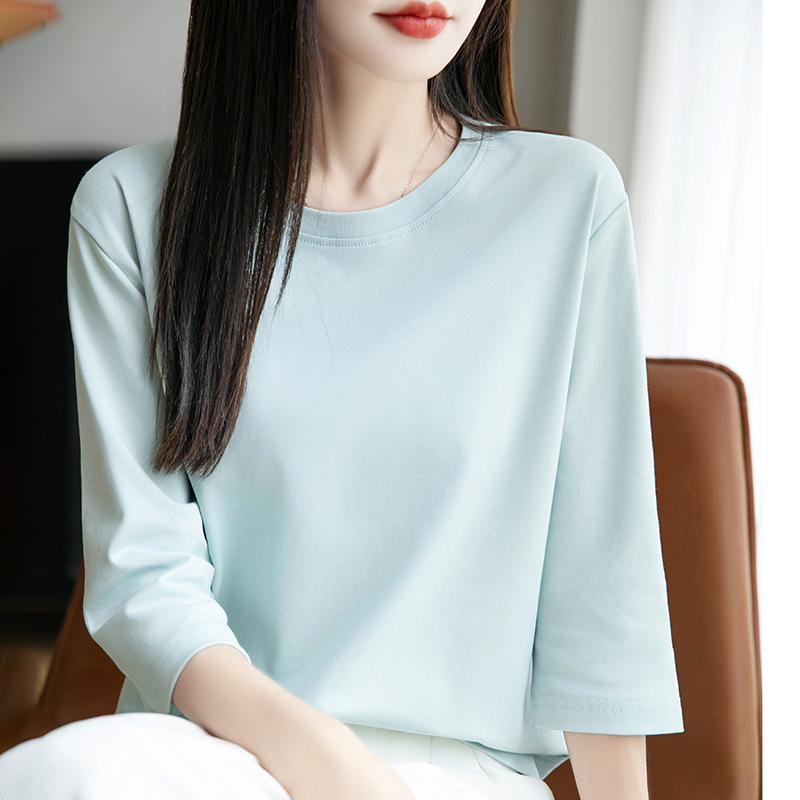 씨 솔트 블루 라운드 넥