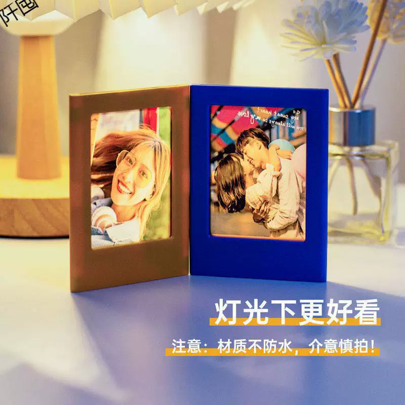 Polaroid, fridge magnet, magnetic transparent variable table photo frame, stand, 3inch