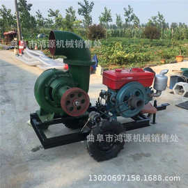 大流量排涝抽水机 12寸移动方便柴油抽水泵价格 排灌排污水泵图片