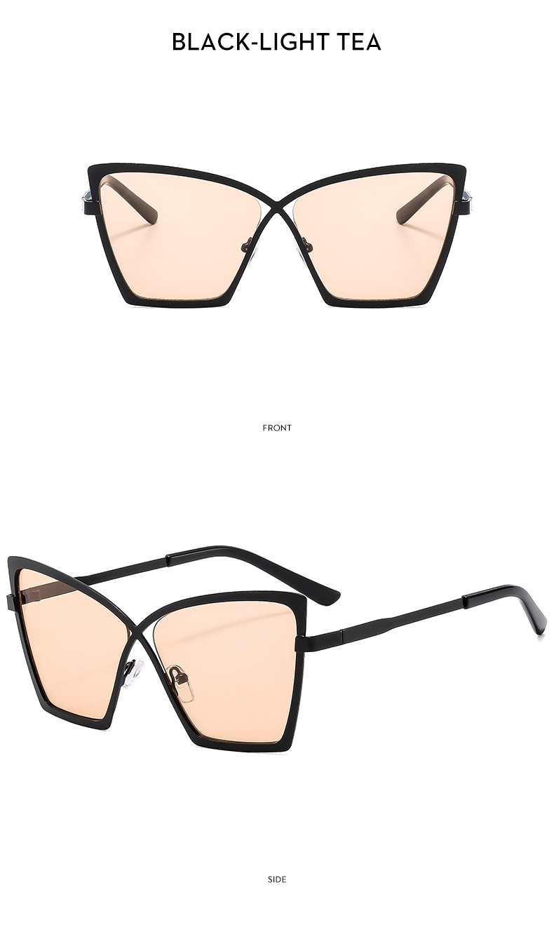 Streetwear Solid Color Ac UV400 Protection cat viene Eye Full Frame Women's Sunglasses display picture 13