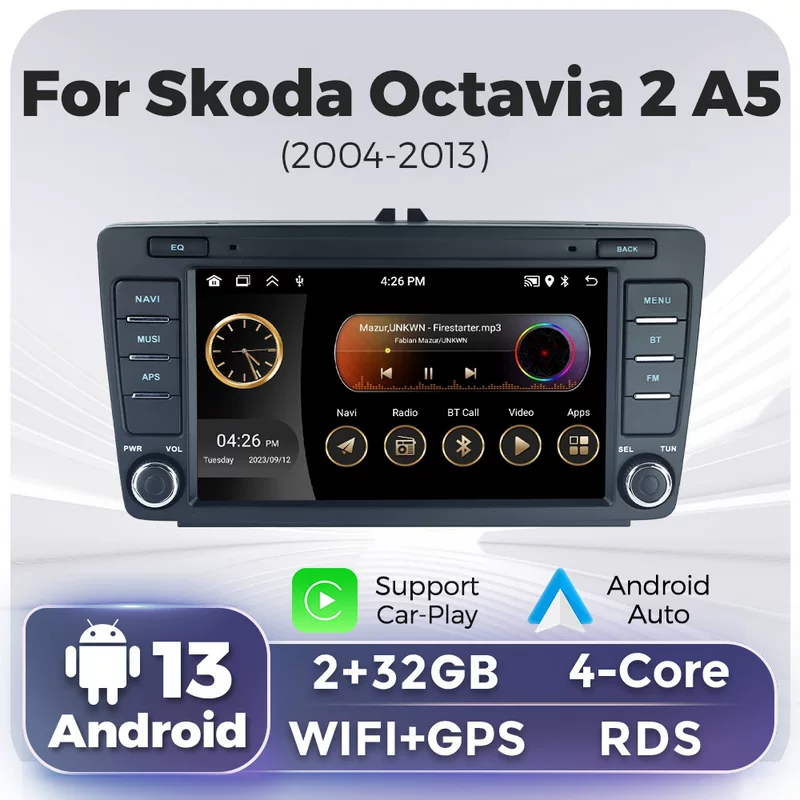 Подходит к Skoda Octavia 2 A5 2004-2013 Skoda Astringe 7" Special Android Navigation Instrument