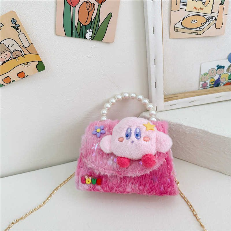 El Comercio exterior transfronterizo popular de la felpa del bolso de los niños de moda de encaje arco monedero lindo Occidental Princesa bolsa de mensajero